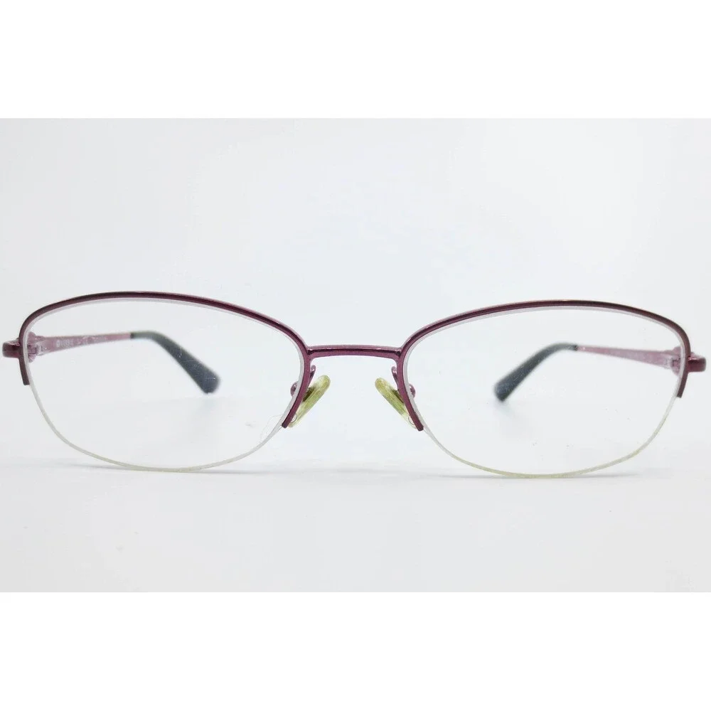 Vogue VO 3955-BI 812 Purple Metal Oval Semi-Rimless Eyeglass Frames 49-16-135